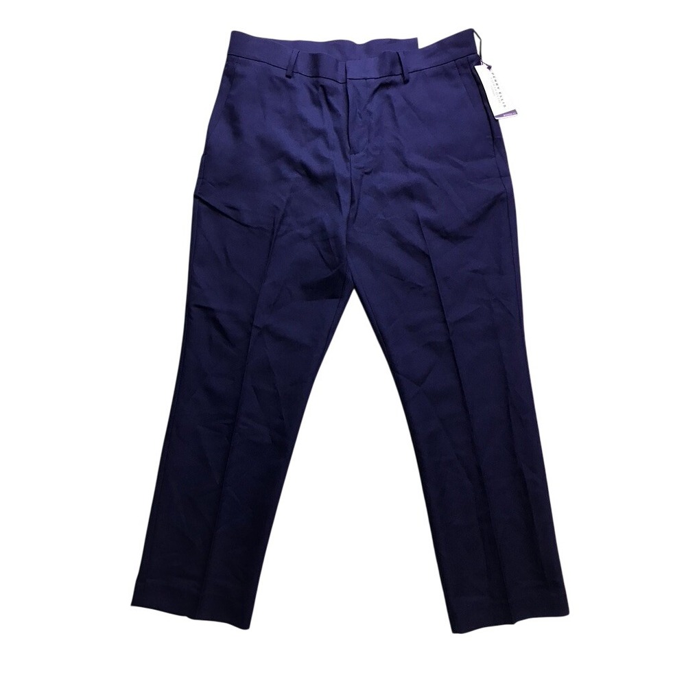 Perry Ellis Portfolio Dress Pants Mens 34x29 Blue Modern Fit PTBFC014 Trousers